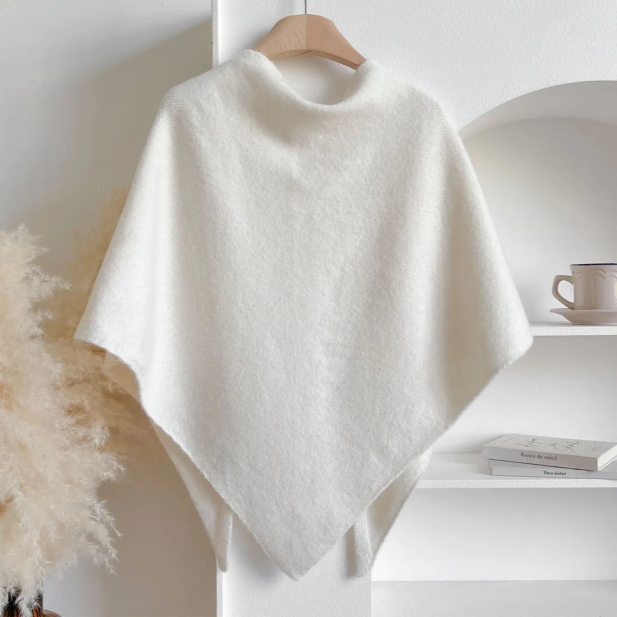 Women's Soft Cashmere Scarf – Cozy Solid-Color Shawl for Everyday Wear