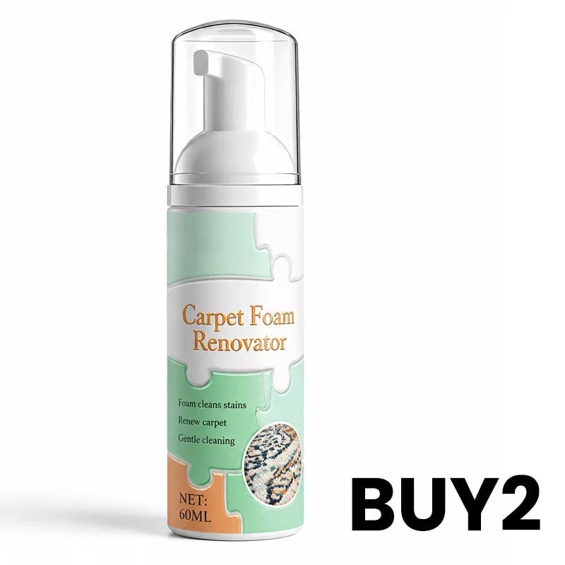 🔥BUY 1 GET 1 FREE 🧼 Waterless Carpet Foam Stain Remover – Lift, Wipe & Refresh