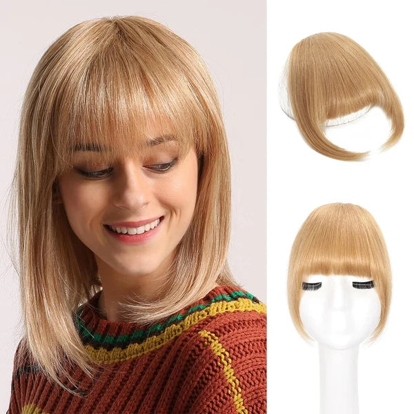 Natural Looking Clip-In Bangs – Blends Seamlessly with Your Own Hair. No One Will Guess✨
