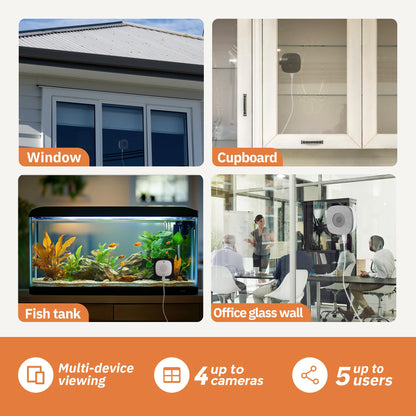 4K Indoor WiFi Security Camera with AI Detection & Color Night Vision