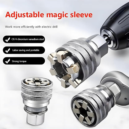 Upgraded Adjustable Universal Socket – 10mm-19mm Master Wrench Tool