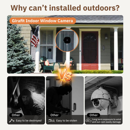4K Indoor WiFi Security Camera with AI Detection & Color Night Vision