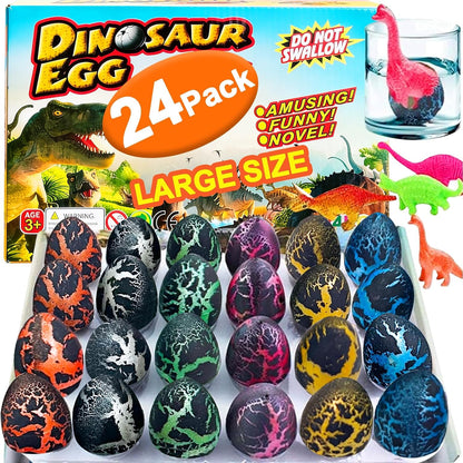 24 Pcs Large Hatching Dinosaur Eggs Easter Party Favors