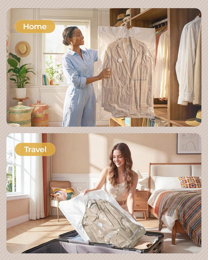 Vacuum Storage Sealer Bags Space Saver Bag for Clothing, Suits and Jackets(Includes air pump)