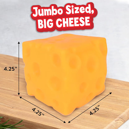 Extra Large Moldable Cheese Squishy Toy - Fun & Calming Sensory Play for Kids and Adults
