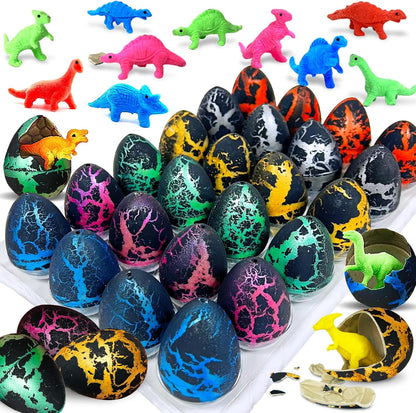 24 Pcs Large Hatching Dinosaur Eggs Easter Party Favors