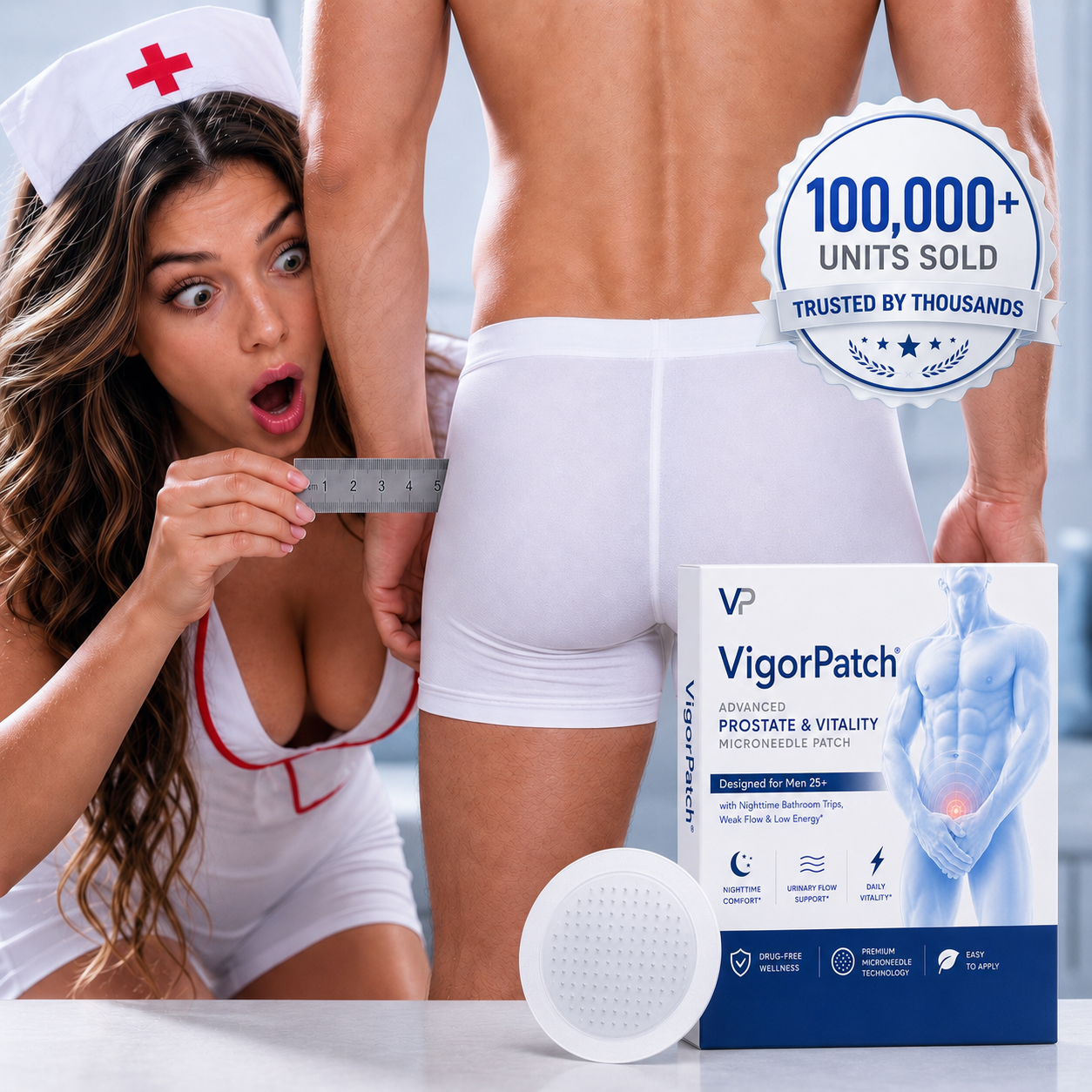Advanced Vitality Microneedle Patch (🍆 Enhanced Fullness & Size Appearance ⚡ Stronger)