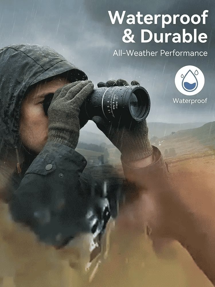 🔥Used by American Mountain Guides! 100x HD Monocular, IPX5 Waterproof & Fog-Proof🧭🔭