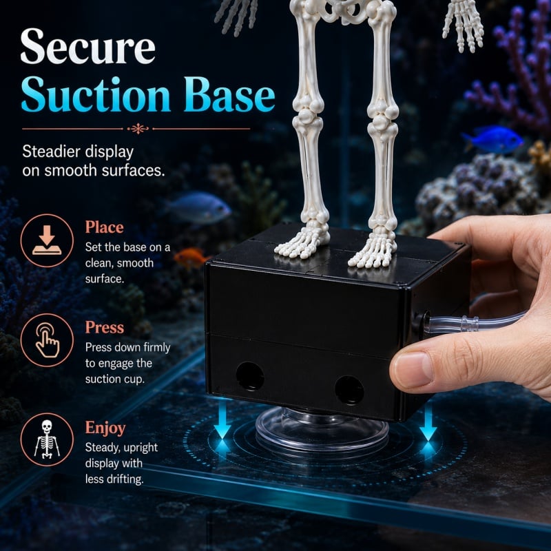 🔥HOT SALE 60% OFF💀🐠Air-Driven Dancing Skeleton Aquarium Ornament🕺