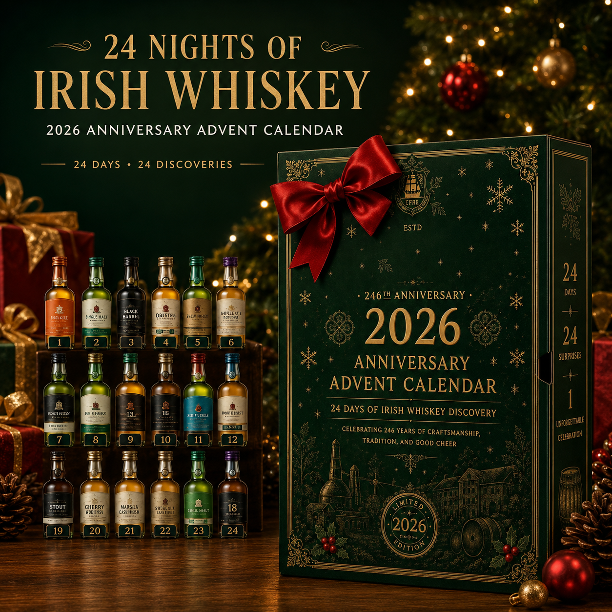 2026 246th Anniversary Advent Calendar📅24 DAYS OF IRISH WHISKEY DISCOVERY
