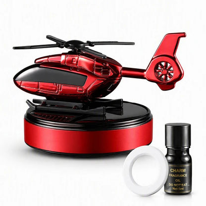 🔥HOT SALE 49% OFF✨Solar Helicopter Aromatherapy Diffuser – Spins in Light, Refillable Scent Pads, for Car & Home🚁