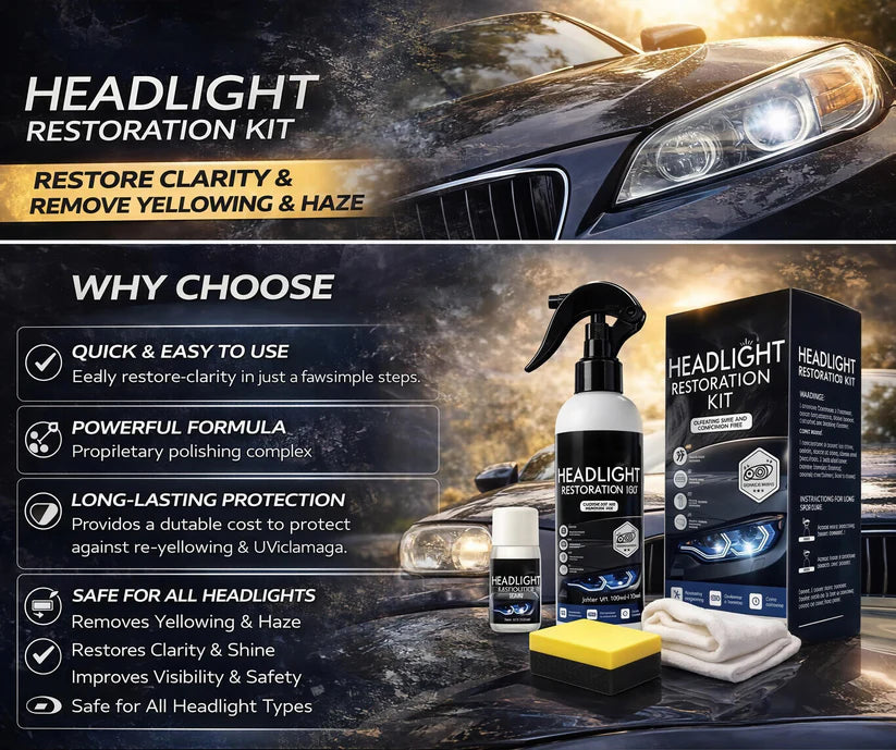 🚗 Automotive Headlamp Restoration Fluid Oxidized