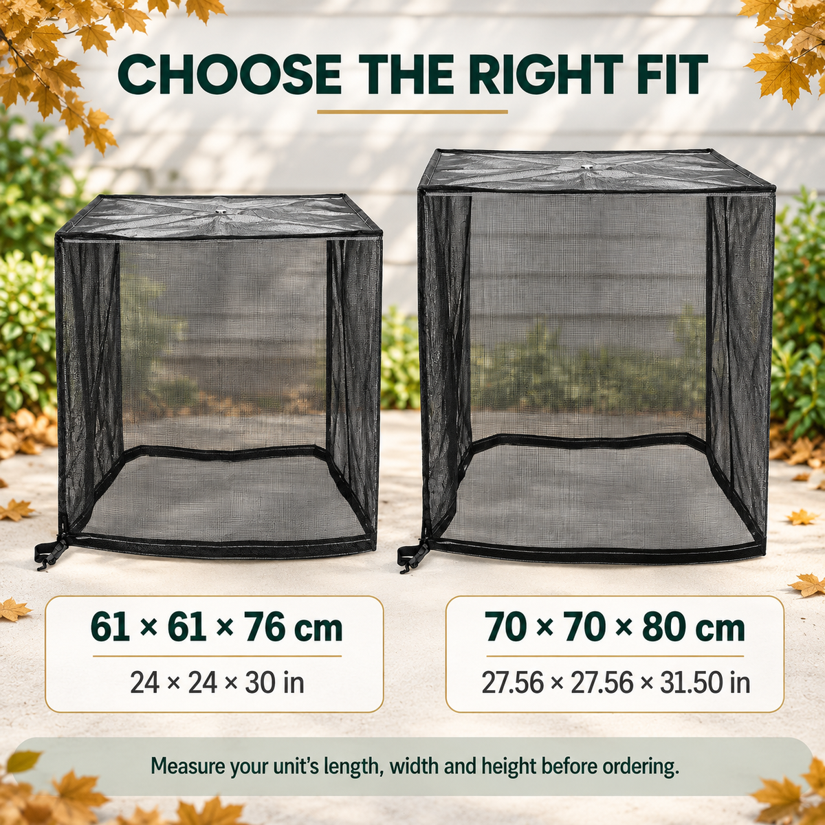 🌿 Breathable Outdoor AC Mesh Cover – Dust & Debris Protection