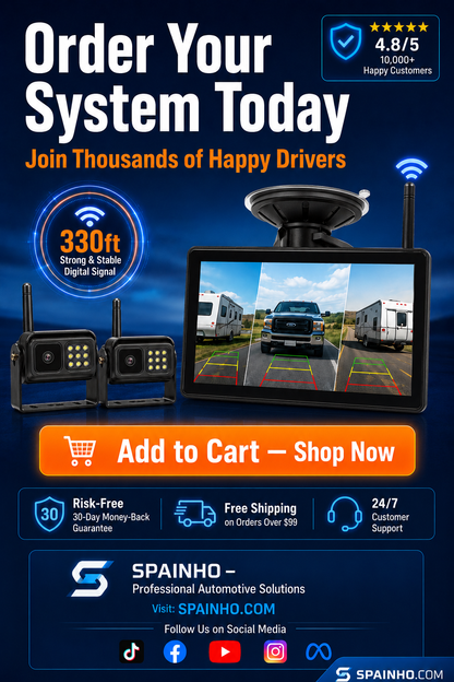 🔥Wireless rear camera system in 1080p H