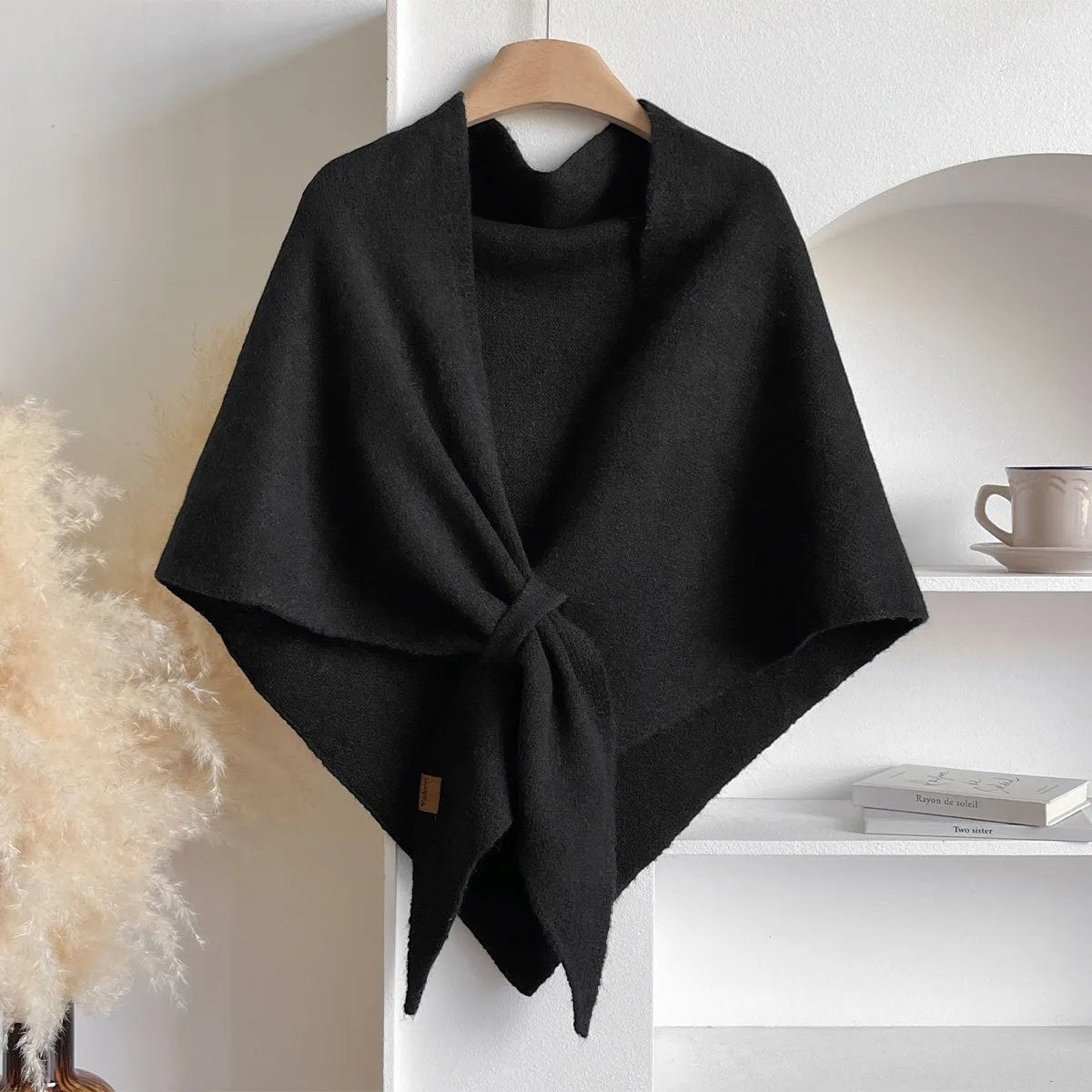 Women's Soft Cashmere Scarf – Cozy Solid-Color Shawl for Everyday Wear