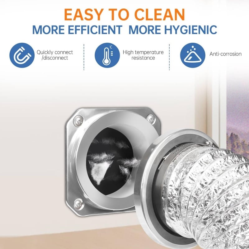 🔥 49% OFF---Magnetic Dryer Vent Coupler | Fast & Sealed Connection