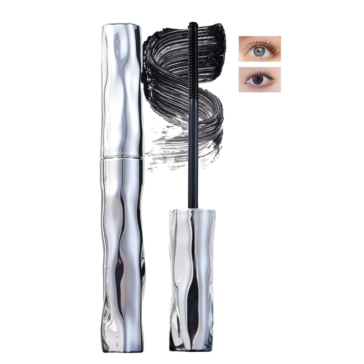 0.5mm Precision Metal Mascara Brush Reusable Iron Wand Eyelash Brush