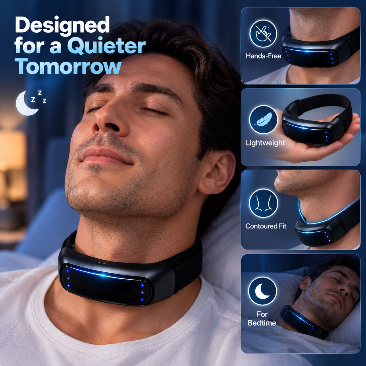Smart Anti-Snoring Device – Simple Bedtime Snoring Support