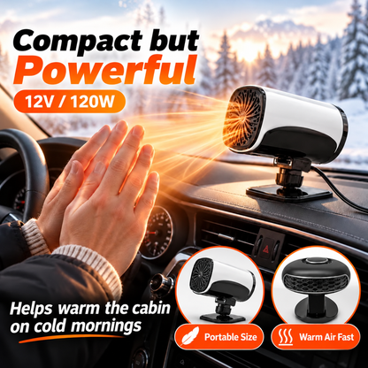 ✨Portable Car Heater Defroster with 360-Degree Rotating Base