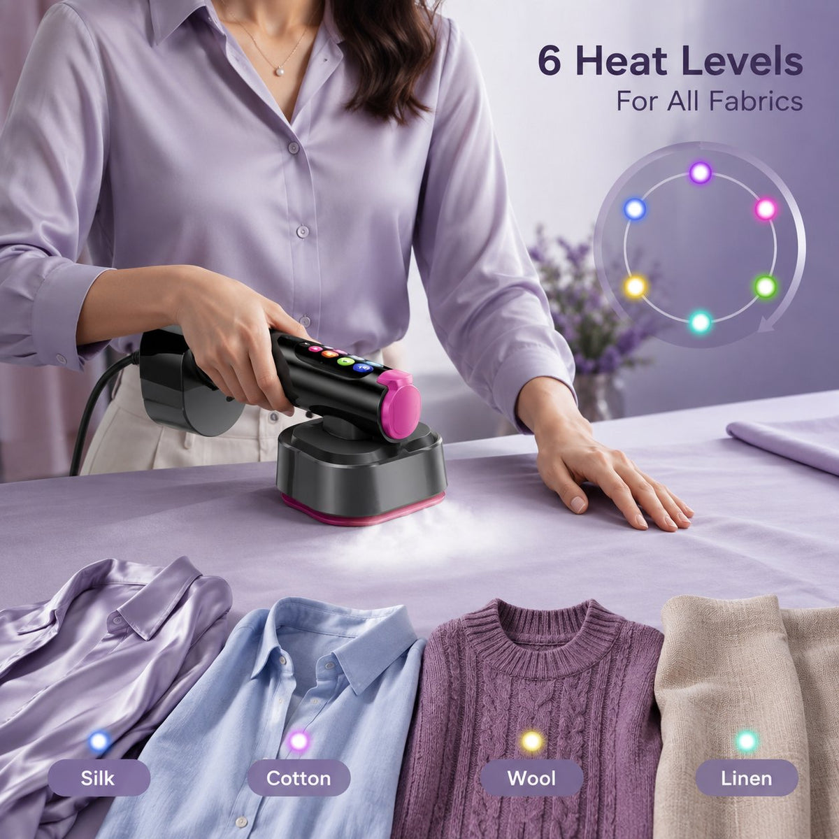 Garment Steamer for Clothes, Portable Travel Clothing Steamer Iron