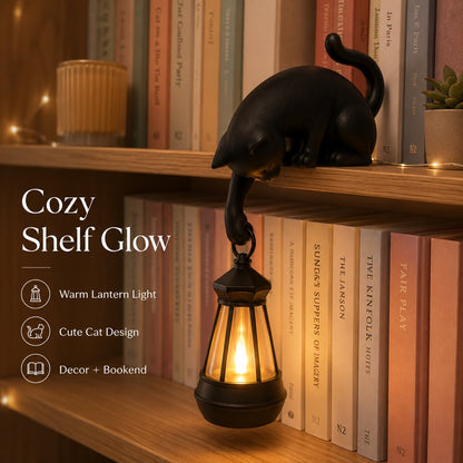 Cat-themed Bookshelf Light