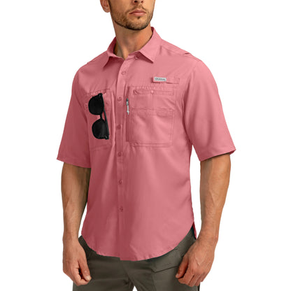 ☀️ Men’s UPF50+ Quick Dry Fishing Short Sleeve Shirt