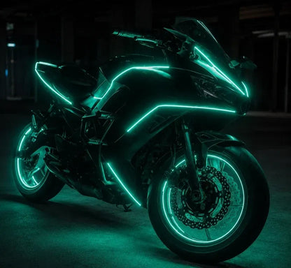 🔥🎁🏍️ Motorcycle RGBIC Glow Kit – 5000+ Colors, Music Sync & App Control
