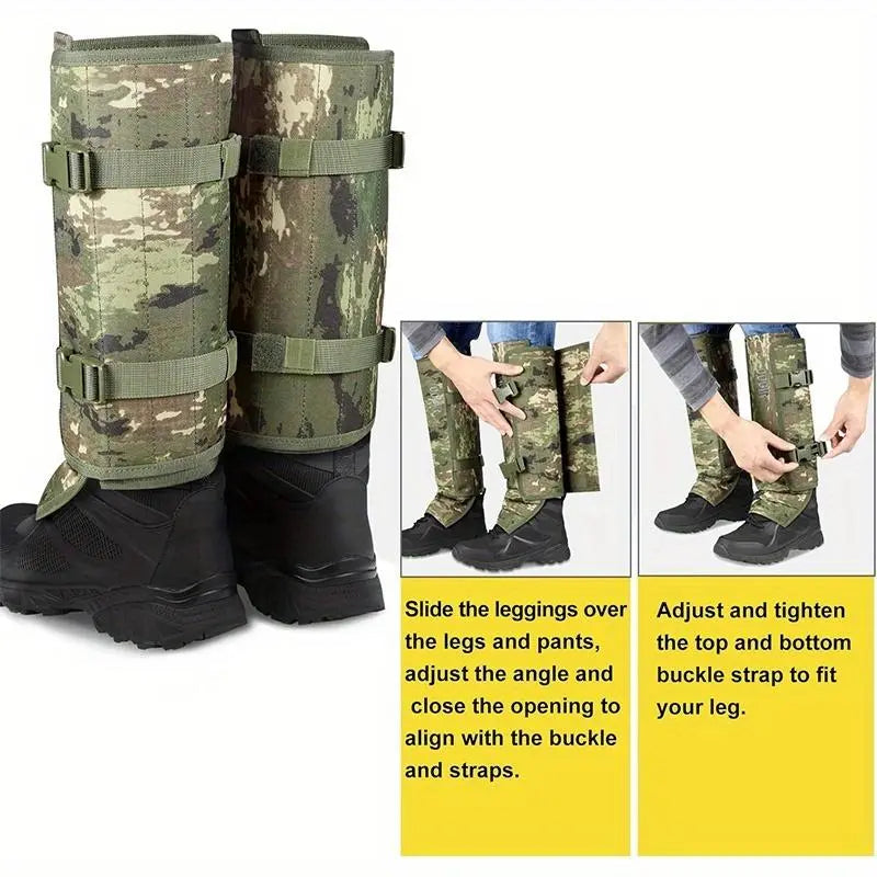 Outdoor Abrasion-Resistant Durable Fabric Snake-Resistant Leg Gaiters