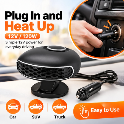 ✨Portable Car Heater Defroster with 360-Degree Rotating Base