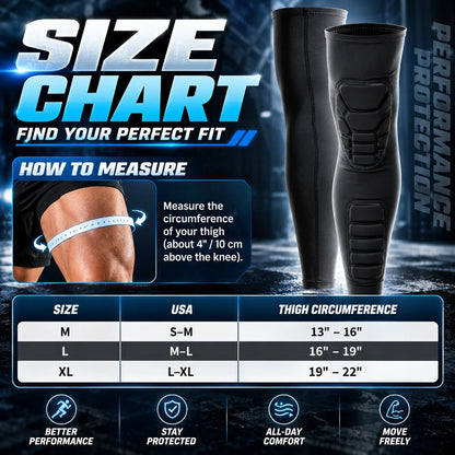 Pro Honeycomb Anti-Collision Full-Leg Compression Guard 🛡️