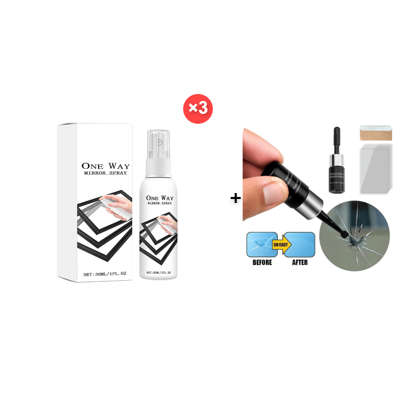 49% OFF Reflective Window Spray | One-Way Mirror Privacy Shield for Home & Car