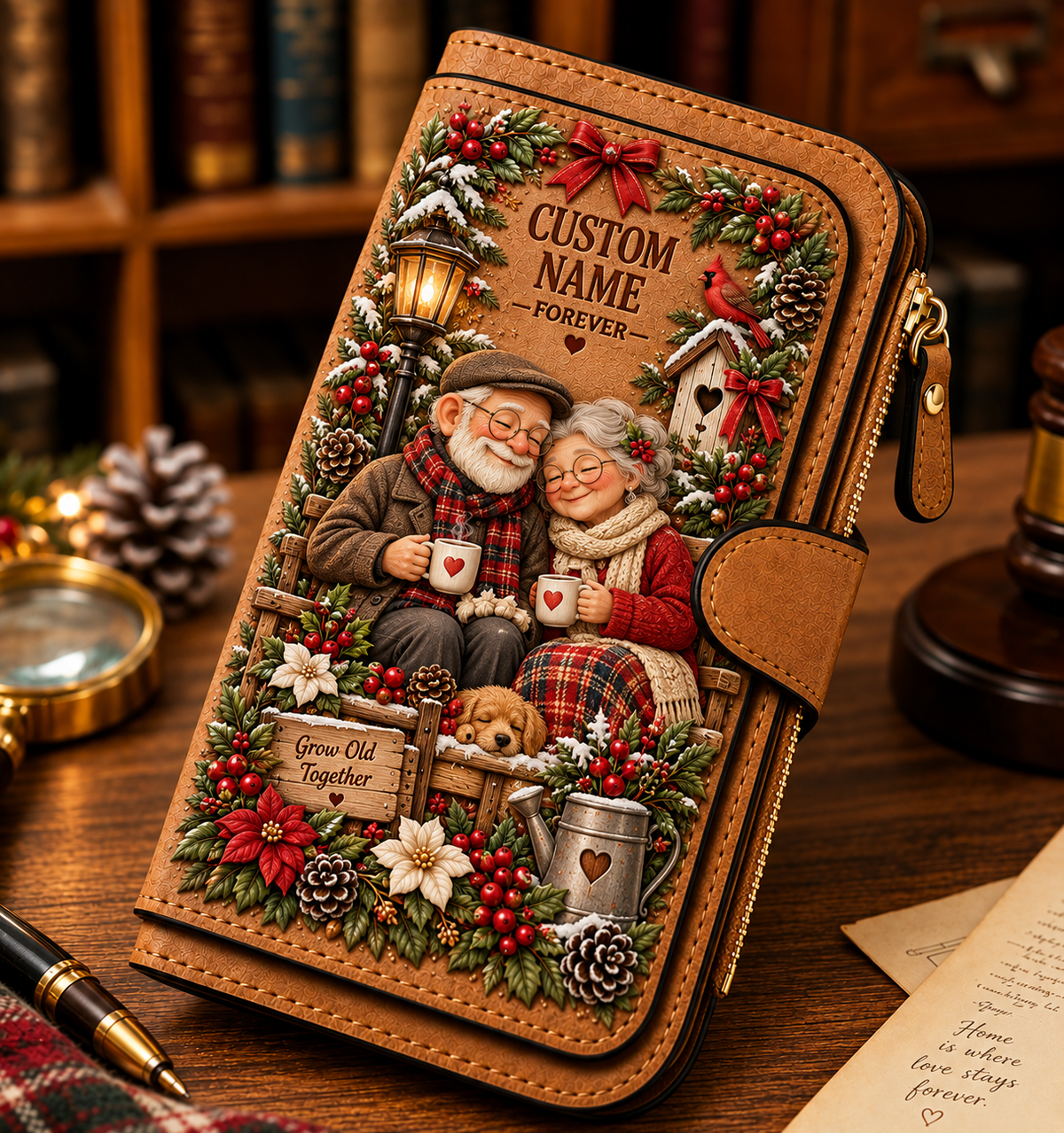 🌸 Personalized Garden Embossed Wallet - Perfect Gift For Her 🌿