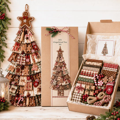🔥😍Beginner-Friendly DIY Oversized Patchwork Christmas Tree Door Hanging Kit | Complete Kit with All Tools & Step-by-Step Guide Included 💕🎄