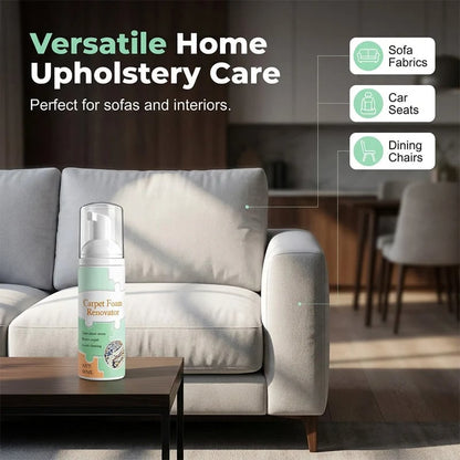 🔥BUY 1 GET 1 FREE 🧼 Waterless Carpet Foam Stain Remover – Lift, Wipe & Refresh