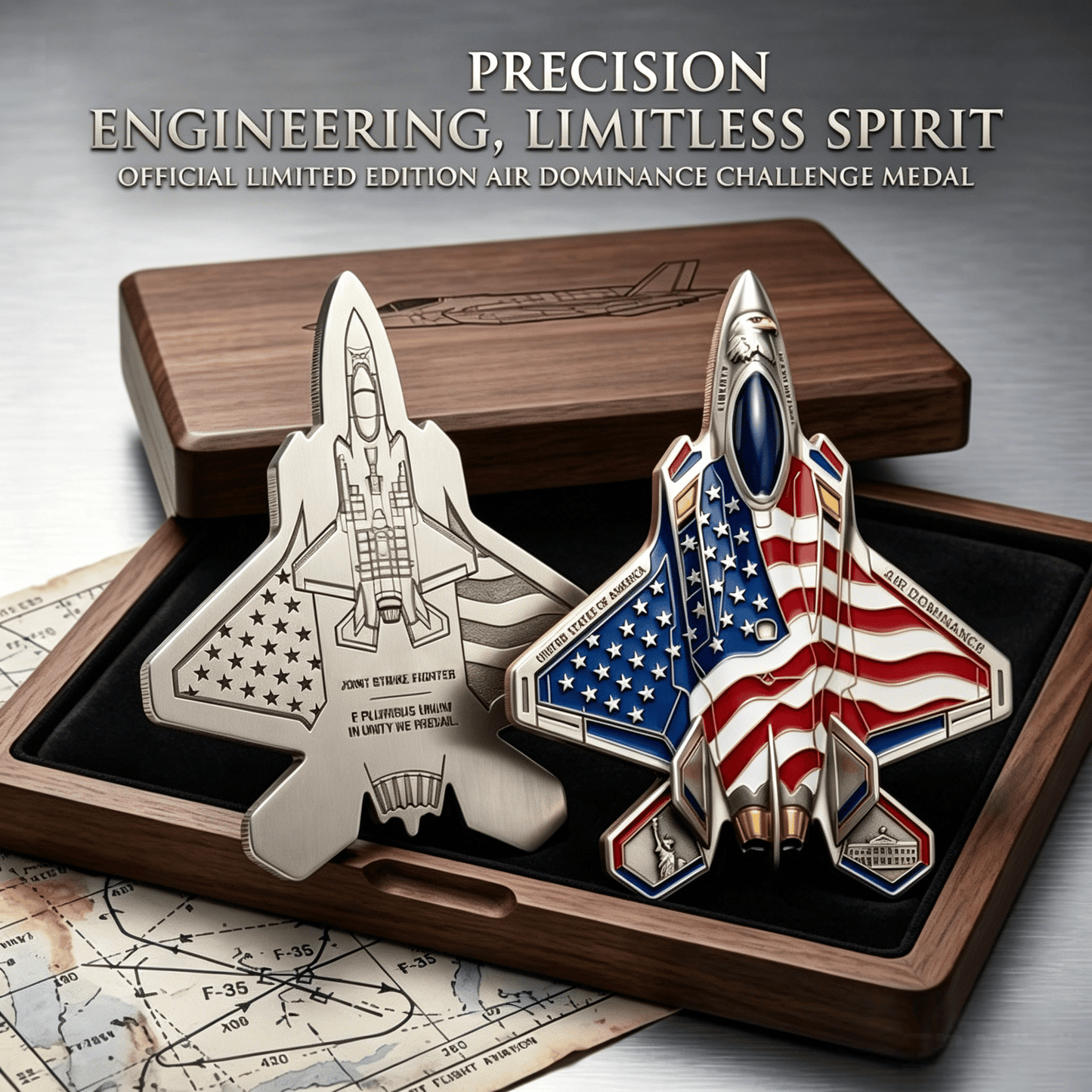 ✈️35  Fighter Alien Commemorative Coin🔥
