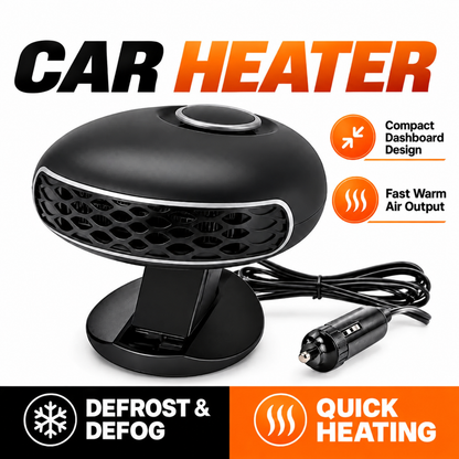 ✨Portable Car Heater Defroster with 360-Degree Rotating Base