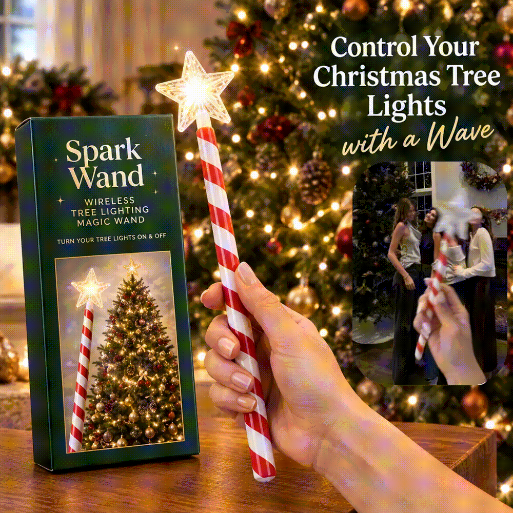 ✨ Wave Your Wand, Light Up Your Christmas Tree 🎄 Spark Wand