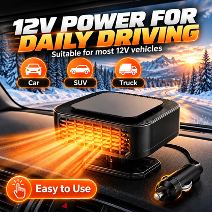✨Portable Car Heater Defroster with 360-Degree Rotating Base