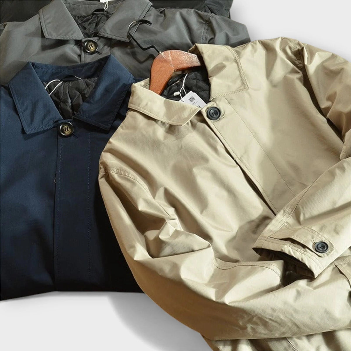 James Weatherproof Long Coat | Men’s Insulated Button Jacket Outerwear