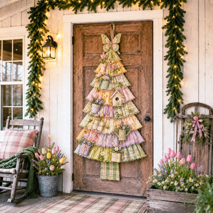 🔥😍Beginner-Friendly DIY Oversized Patchwork Christmas Tree Door Hanging Kit | Complete Kit with All Tools & Step-by-Step Guide Included 💕🎄