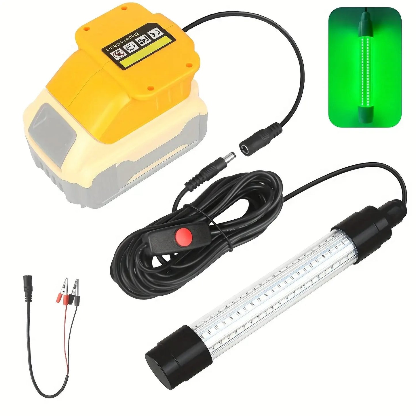 Father's Day Gift⚡💚IP68 Underwater fishing light Compatible with DeWalt 20V Battery