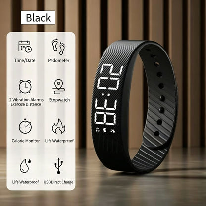 Silent vibrating alarm clock – features two vibration intensity levels.
