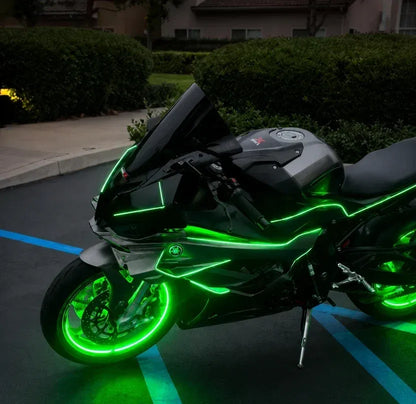 🔥🎁🏍️ Motorcycle RGBIC Glow Kit – 5000+ Colors, Music Sync & App Control