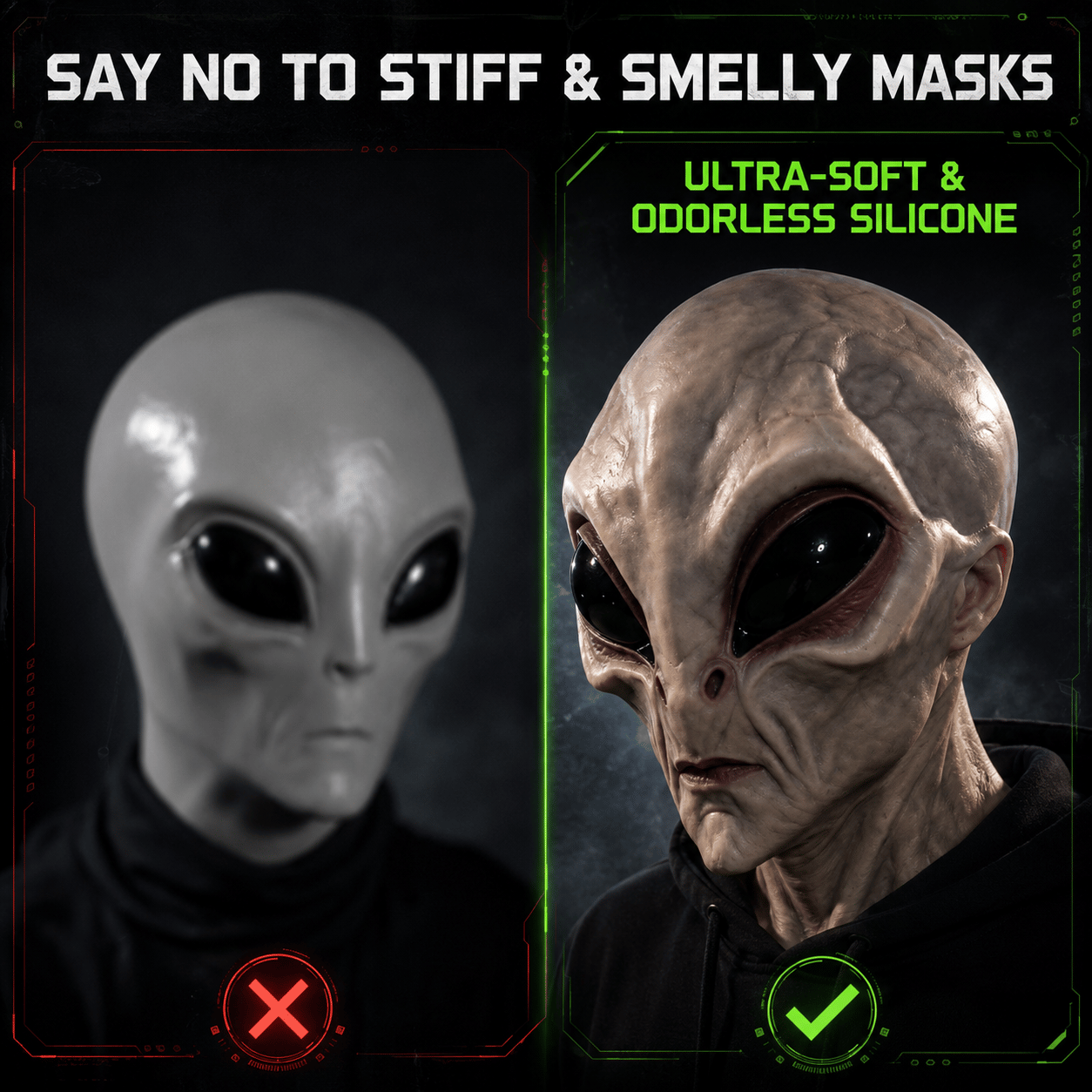 🎁Buy 2 Save 10% OFF🔥Lifelike Alien Silicone Mask