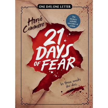 21 Days of Fear YA Thriller Paperback Book with Perforated Chapter Envelopes 📕