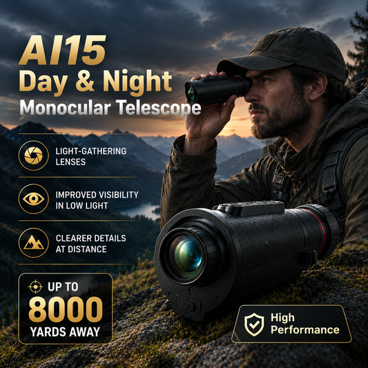 AI15 Day & Night Monocular Telescope – 50X HD Zoom