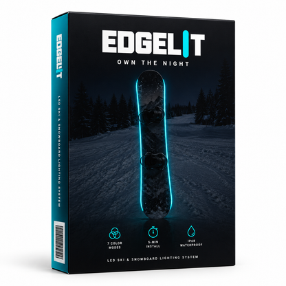 🏂 LED Snowboard Light System | 7 Colors, IP68 Waterproof, 5-Min Install