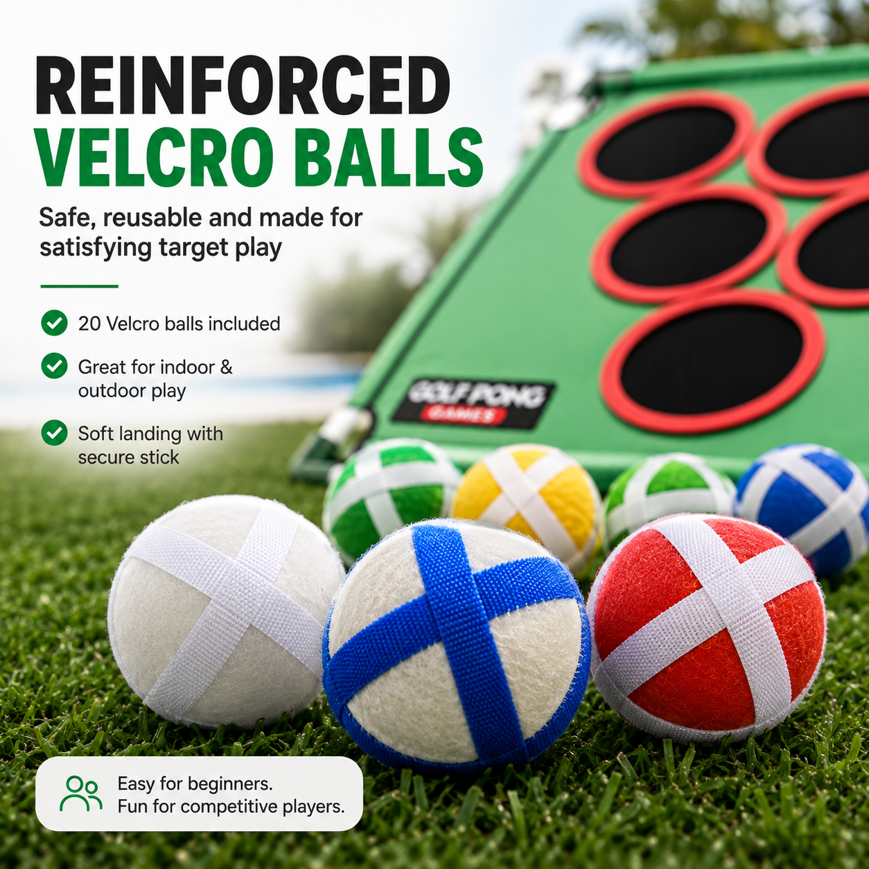 Golf Pong Game Set | Indoor & Outdoor Golf Beer Pong