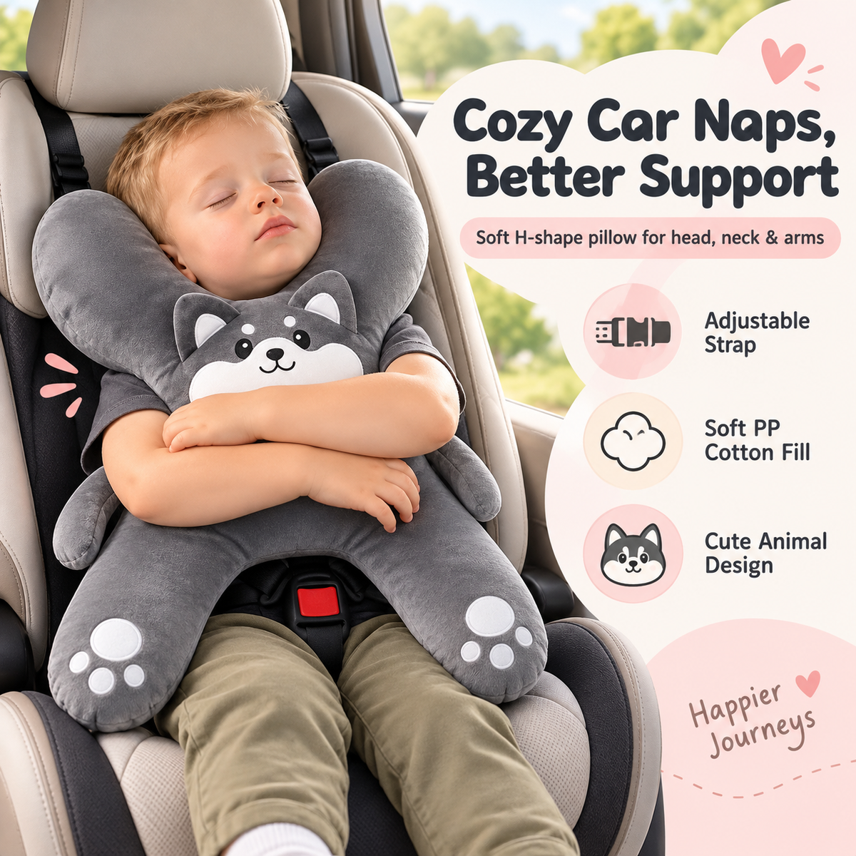 Handmade Kids' Travel Comfort Pillow