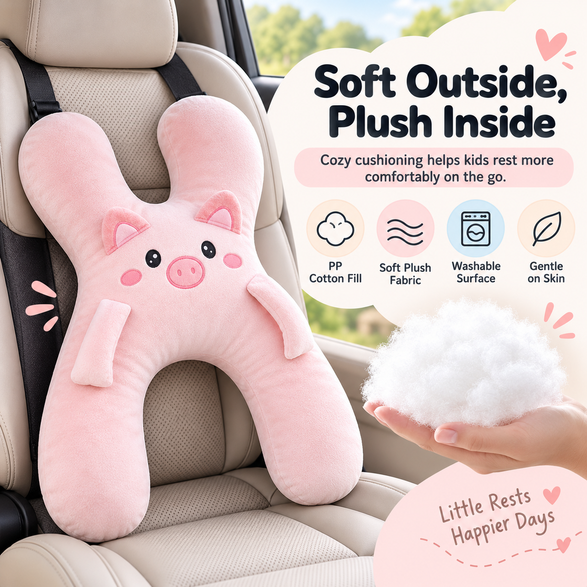 Handmade Kids' Travel Comfort Pillow